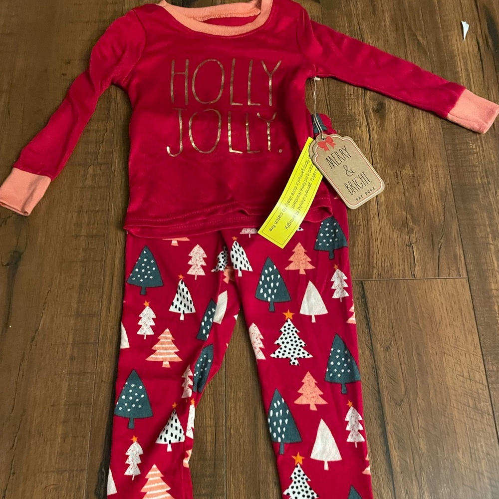Rae Dunn Holly Jolly Christmas pajamas